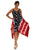 American Asymmetrical Flag Dress