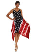 American Asymmetrical Flag Dress