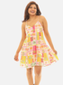 Summer Beach Print Spaghetti Strap Dress