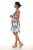 Floral Sleeveless A-Line zipper Dress