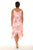 Swan & Flower Print Sleeveless Resort Short Dress