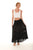Women Solid Tiered Long Skirt