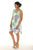 Sleeveless leaf Print Resort Short Dress