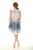 Paisley Sleeveless Zip-Front  Dress