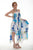 Floral Print Sleeveless Asymmetrical Dress