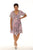 Floral Print V-Neck Knee Length Dress