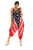 Americana Pocket Harem Jumpsuit for Women