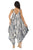 Vertical Tie Dye Sleeveless Women Harem Jumpsuit