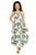 Floral Puff Print Sleeveless Maxi Dress