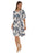 Floral Print Short-Sleeves Dress-Wholesale