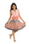 Paisley Zip-Front Sleeveless Dress-Wholesale