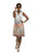 Paisley Zip-Front Sleeveless Dress-Wholesale