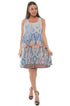 Paisley Sleeveless Puff Print Dress-Wholesale