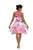 Butterfly & Flower Print Sleeveless Resort Short Dress