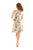 Feather Print Sleeveless Dress-Wholesale