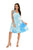 Tie Dye Sleeveless A-Line Dress
