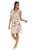 Chain-Inspired Print Zip-Front Sleeveless Dress-Wholesale