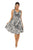 Animal Print Sleeveless A-Line Dress-Wholesale