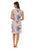 Tropical Print With Banded Collar Dress