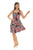 Tropical Leaf  Sleeveless A-Line Dress-Wholesale