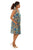 Tropical Leaf  Sleeveless A-Line Dress-Wholesale