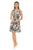 Tropical Floral Sleeveless A-Line zipper Dress-Wholesale