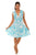 Tropical Floral Sleeveless A-Line zipper Dress-Wholesale