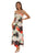 Abstract Leaf Print Handkerchief Dress - Women