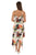 Abstract Leaf Print Handkerchief Dress - Women