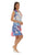 Tropical Leaf Sleeveless A-Line zipper Dress