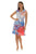 Tropical Leaf Sleeveless A-Line zipper Dress