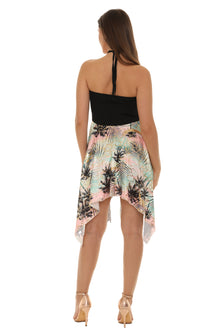 slim fit dress slacks Smocked Bodice String Halter Short Dress main image 0