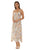 Paisley Floral Gold Foil Handkerchief Dress - Women