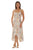 Paisley Floral Gold Foil Handkerchief Dress - Women