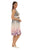 Animal Print Gold Foil Halter Dress