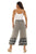 Tie Dye Belted Gaucho Wide-Leg Pants