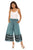 Tie Dye Belted Gaucho Wide-Leg Pants